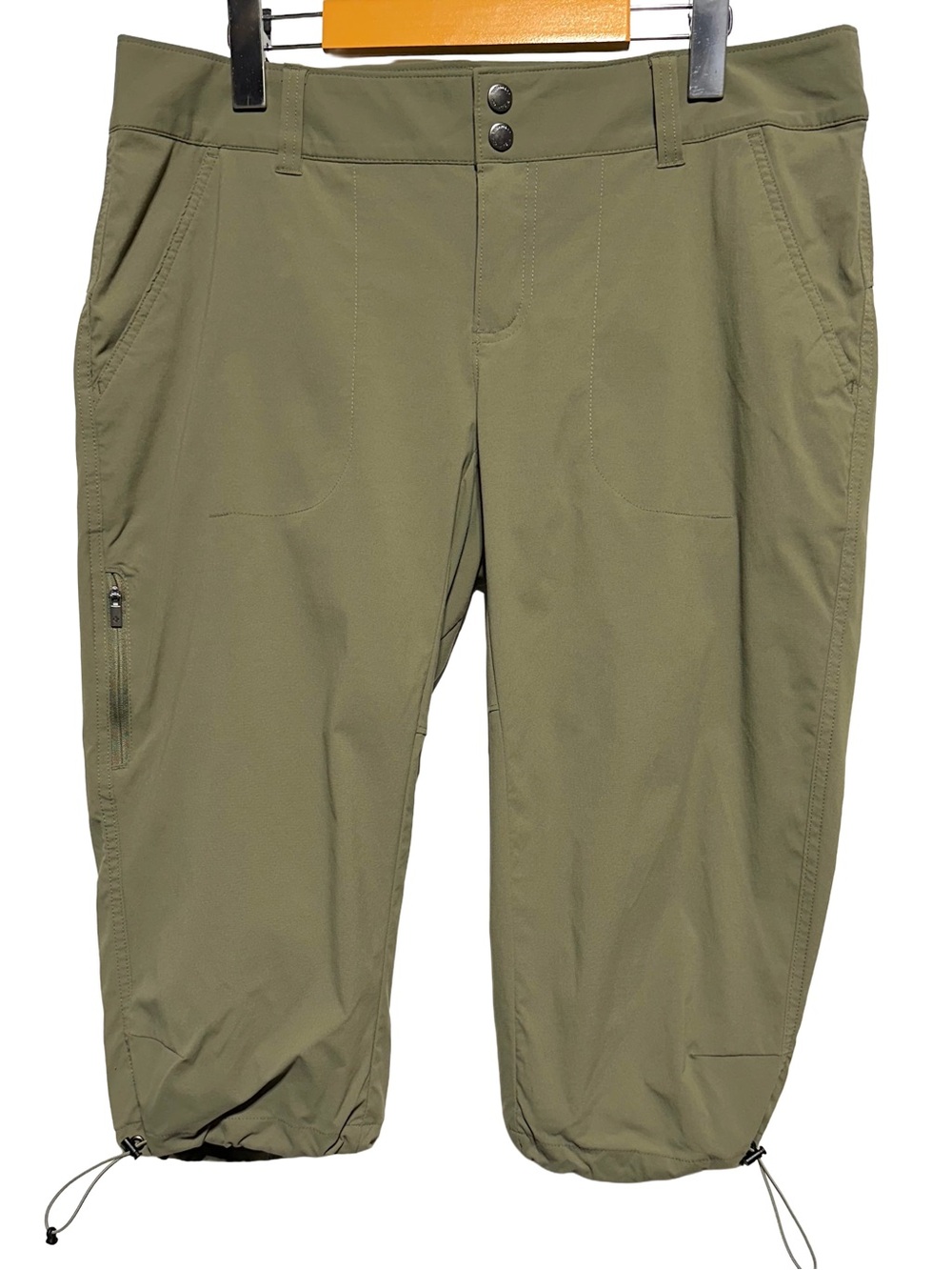 Columbia Omni-Shield Olive Cropped Hiking Pants Size 12 Capri